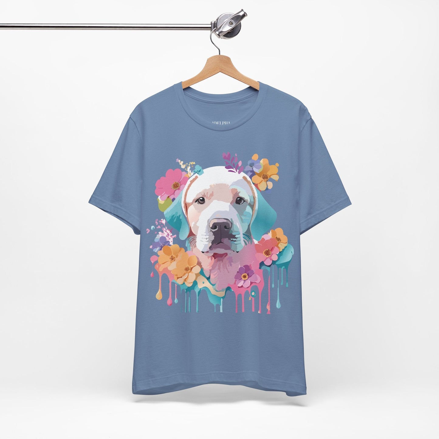 Dog Graphic Tee Unisex Vintage Inspired Art Design Adelpha Short Sleeve Jersey Shirt