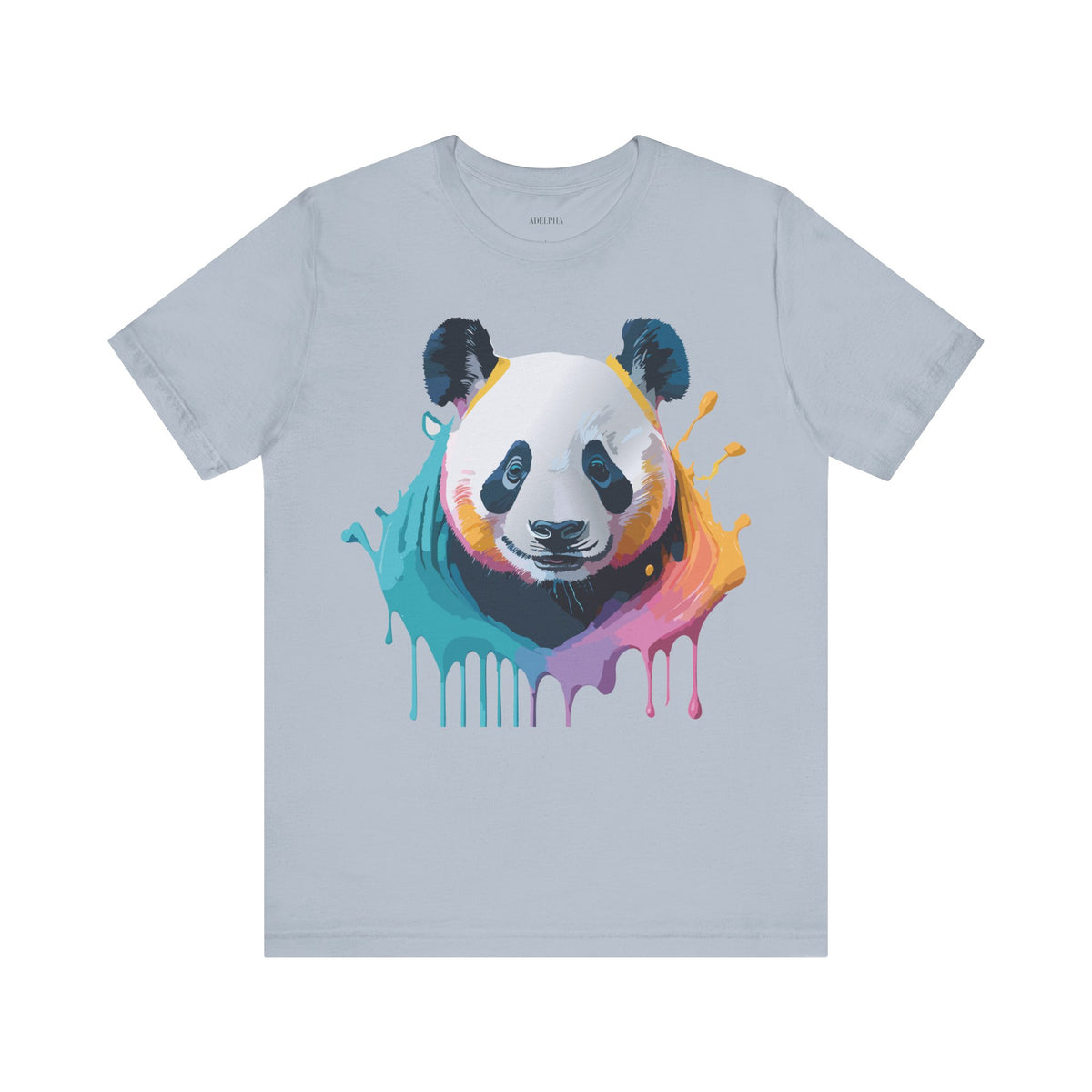Panda Graphic Unisex Cotton Bella+Canvas Tee with Art Animal Design e148