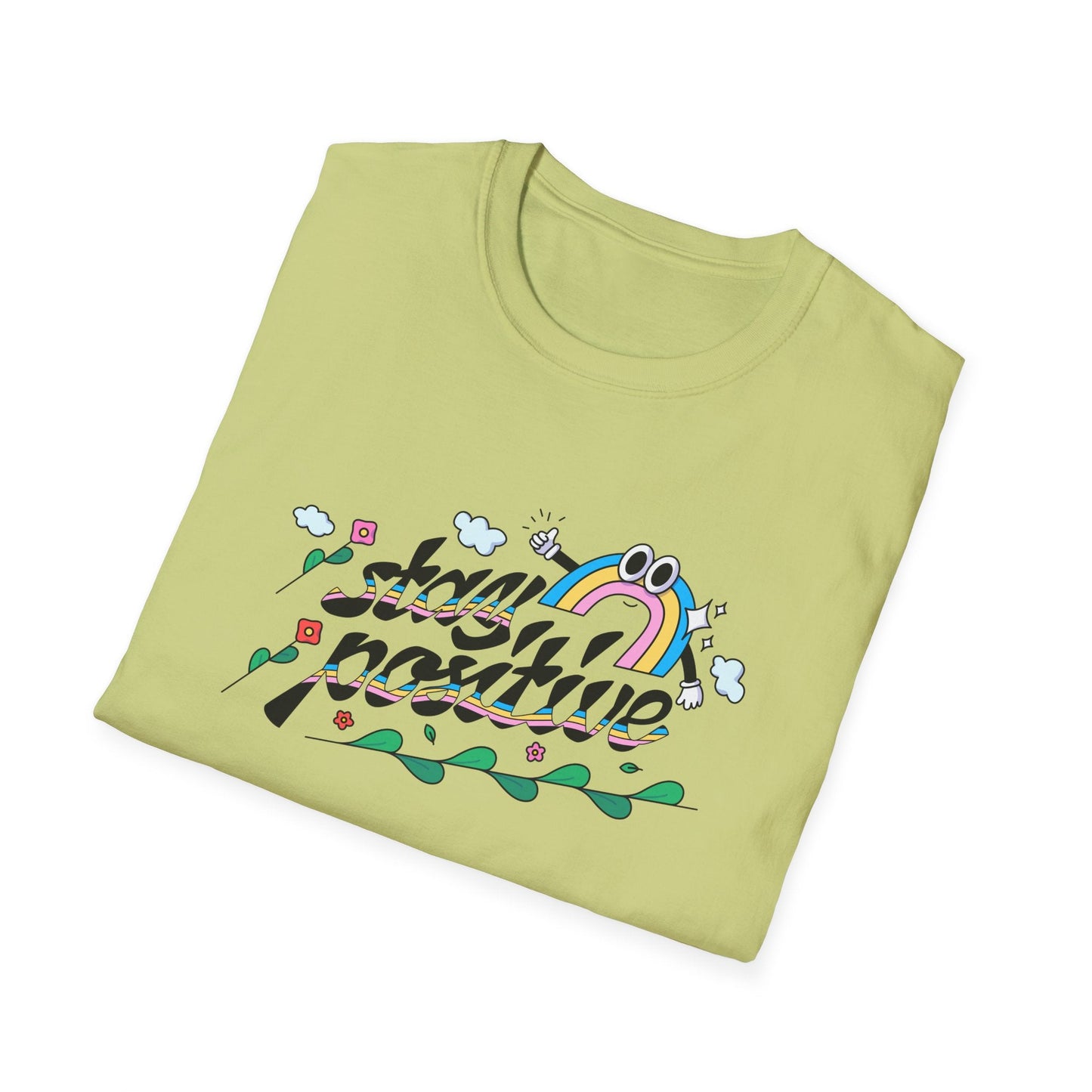 Positive Slogan T Shirts Unisex Softstyle Tee With Positive Words And Good Quotes Gildan 64000