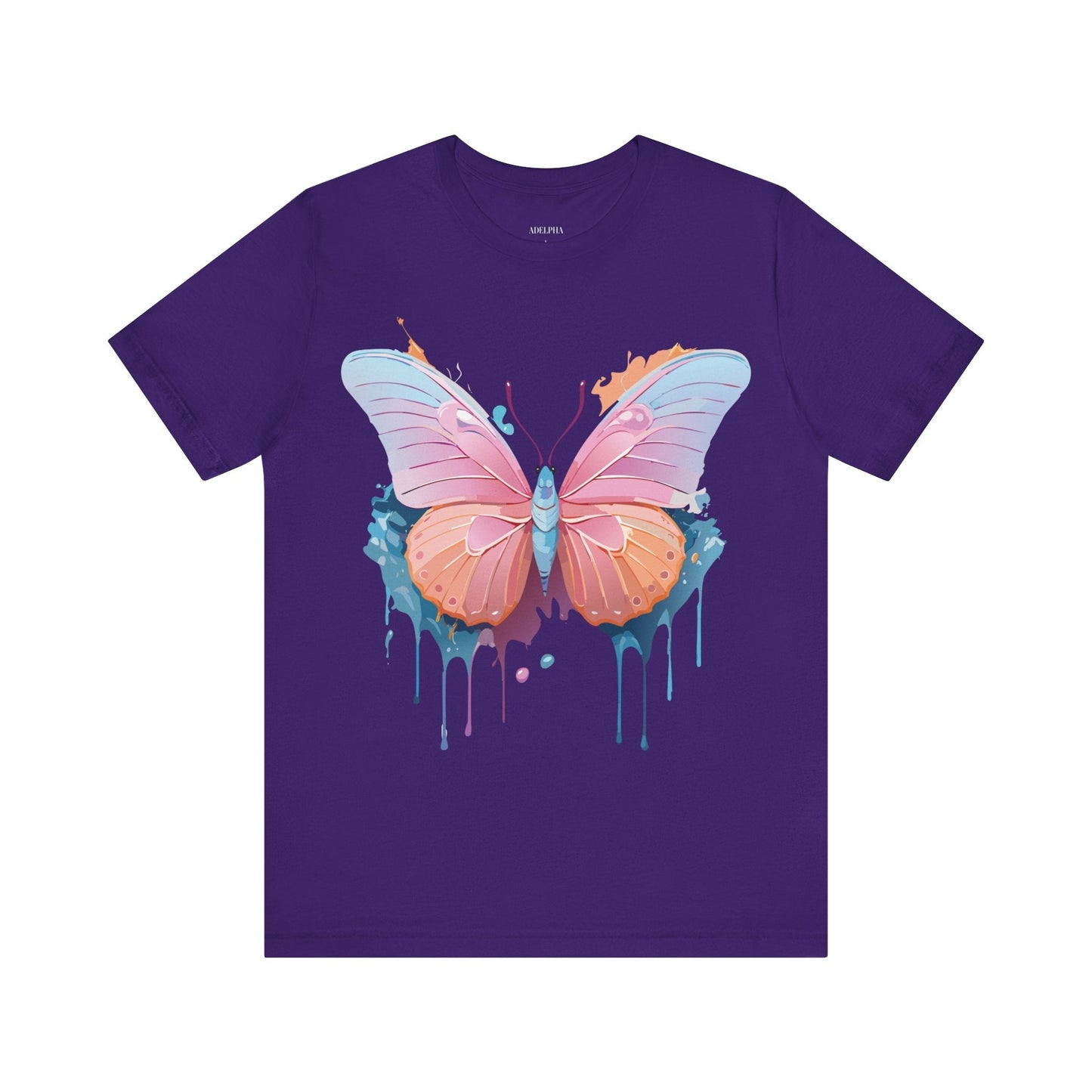 Butterfly Graphic Unisex 100 Cotton Lightweight Vintage Design Jersey Tee 88
