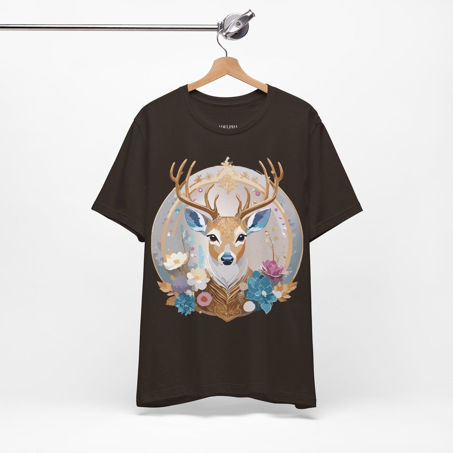 Medallion Graphic Unisex 100 Cotton Vintage Animal Medal Artwork Tee 71