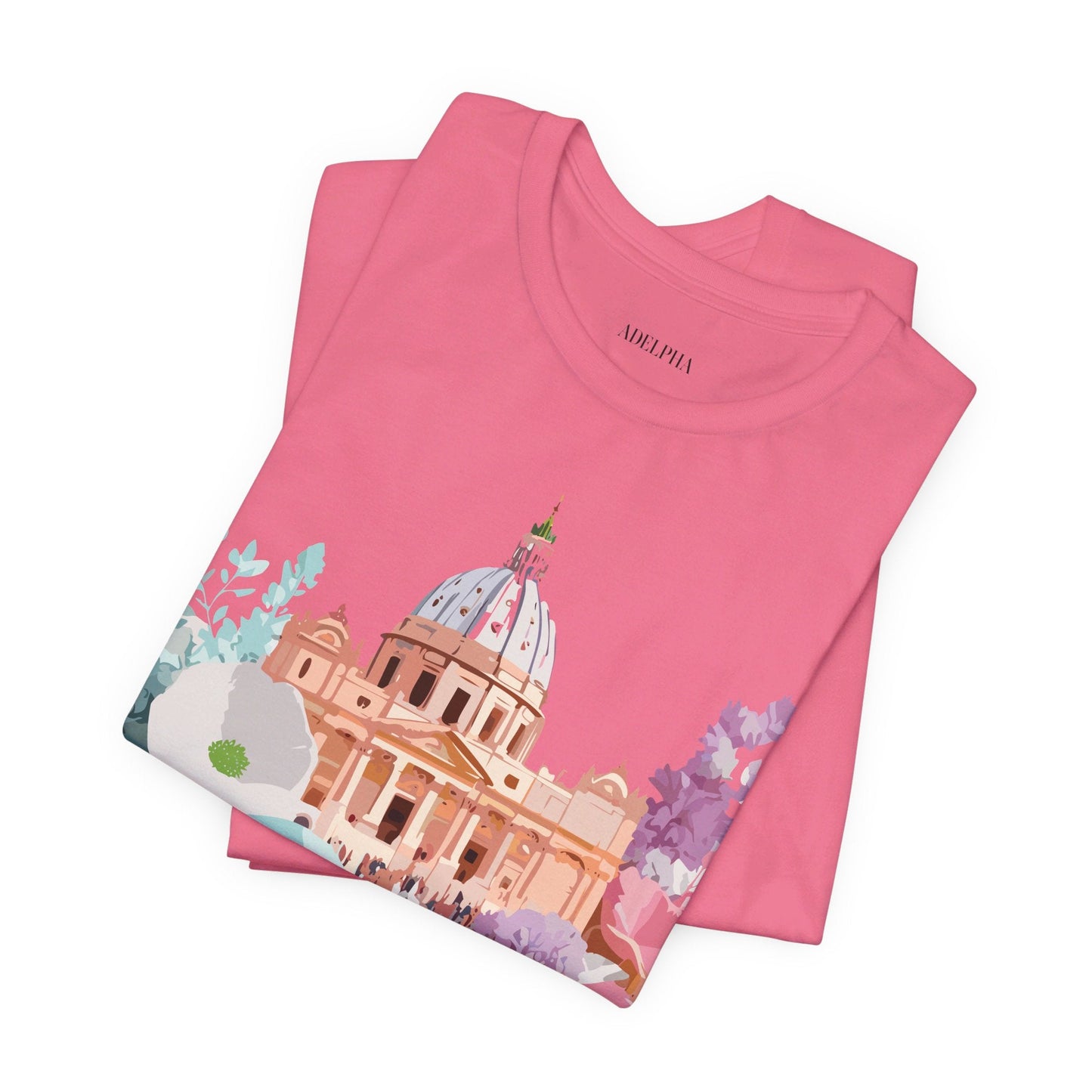 Adelpha Vintage Rome Tourist Shirt Graphic Tee Unisex Short Sleeve Art Design Artwork