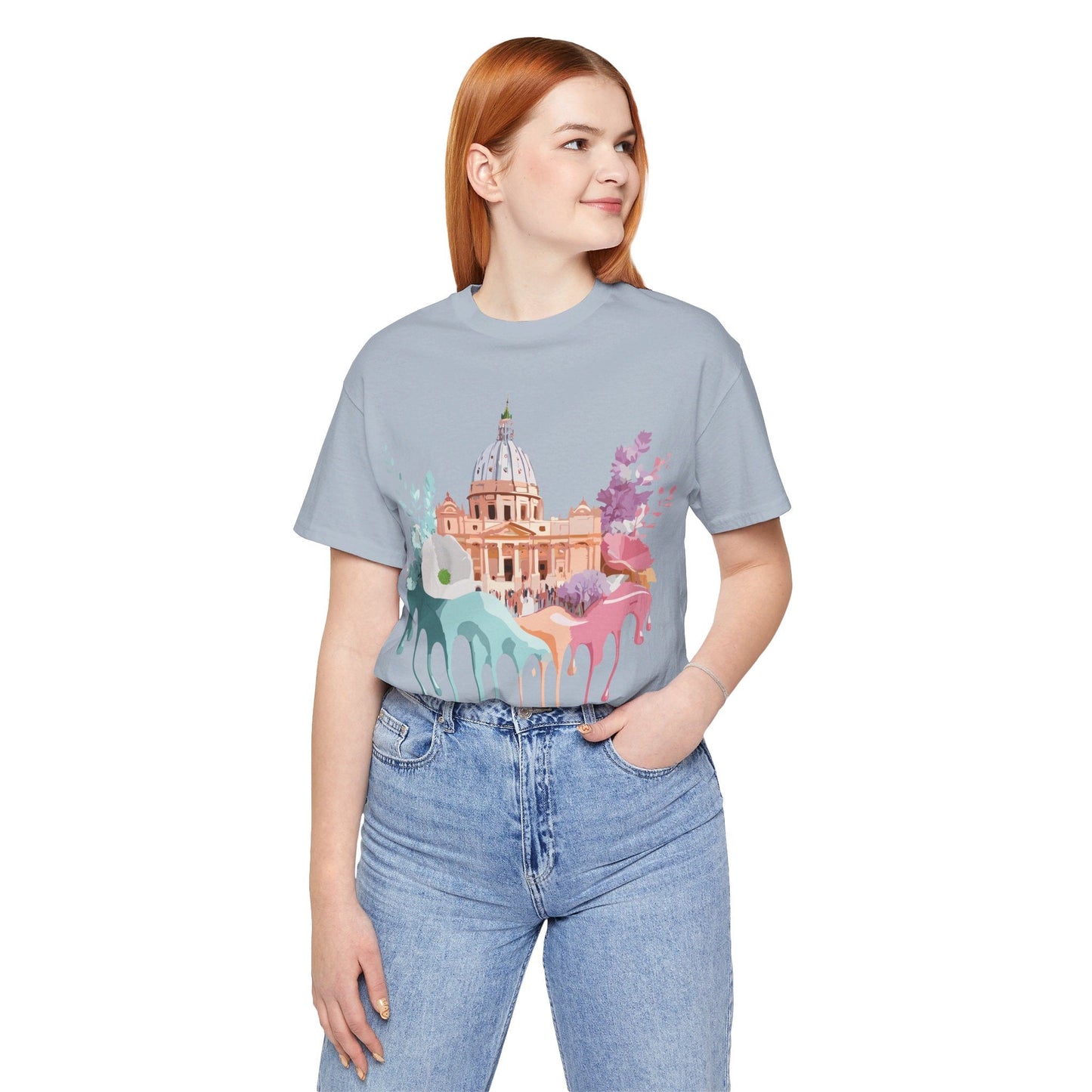 Adelpha Vintage Rome Tourist Shirt Graphic Tee Unisex Short Sleeve Art Design Artwork