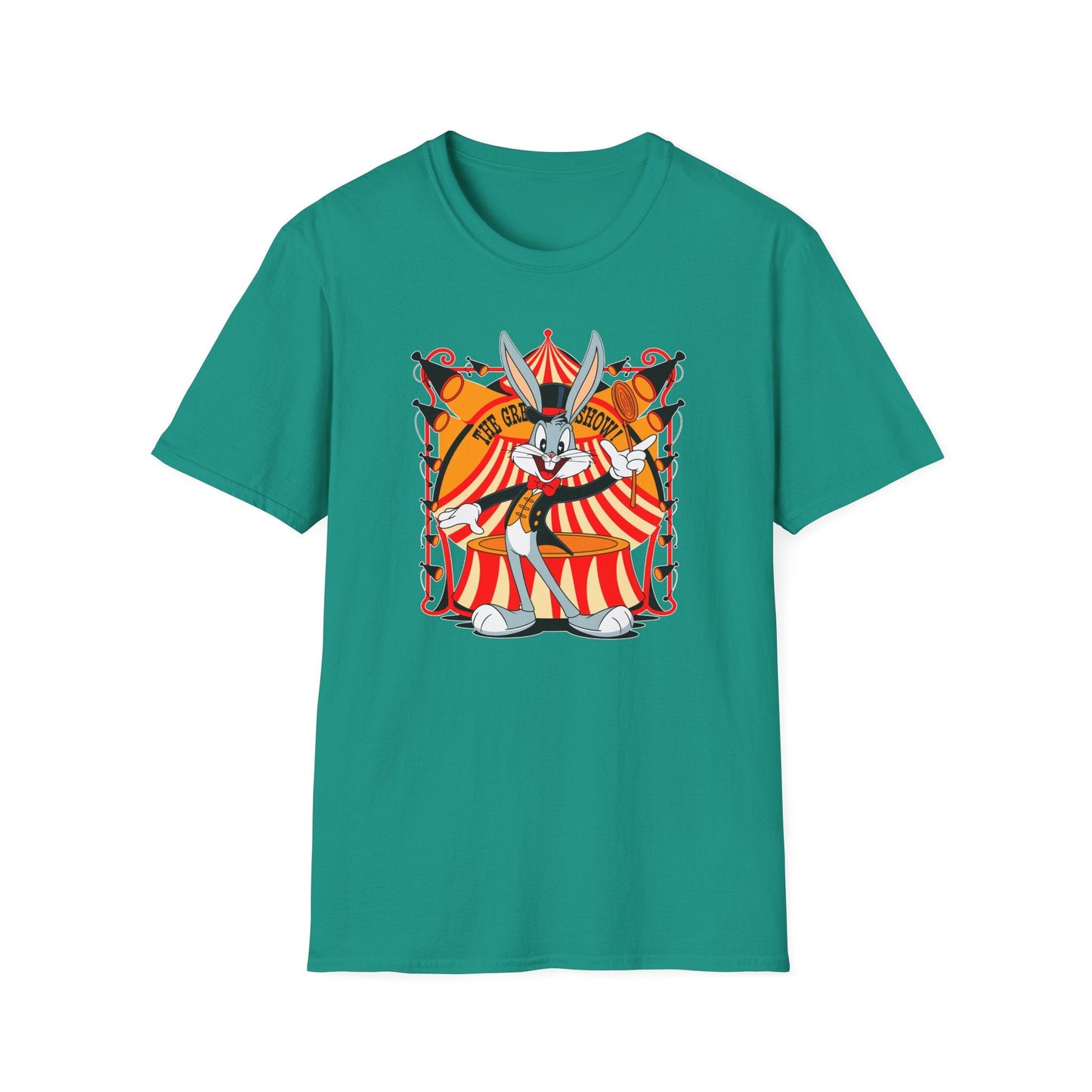 Bugs Bunny Unisex Shirt Gildan Softstyle Tee Cartoon Graphic Design 100 Percent Cotton