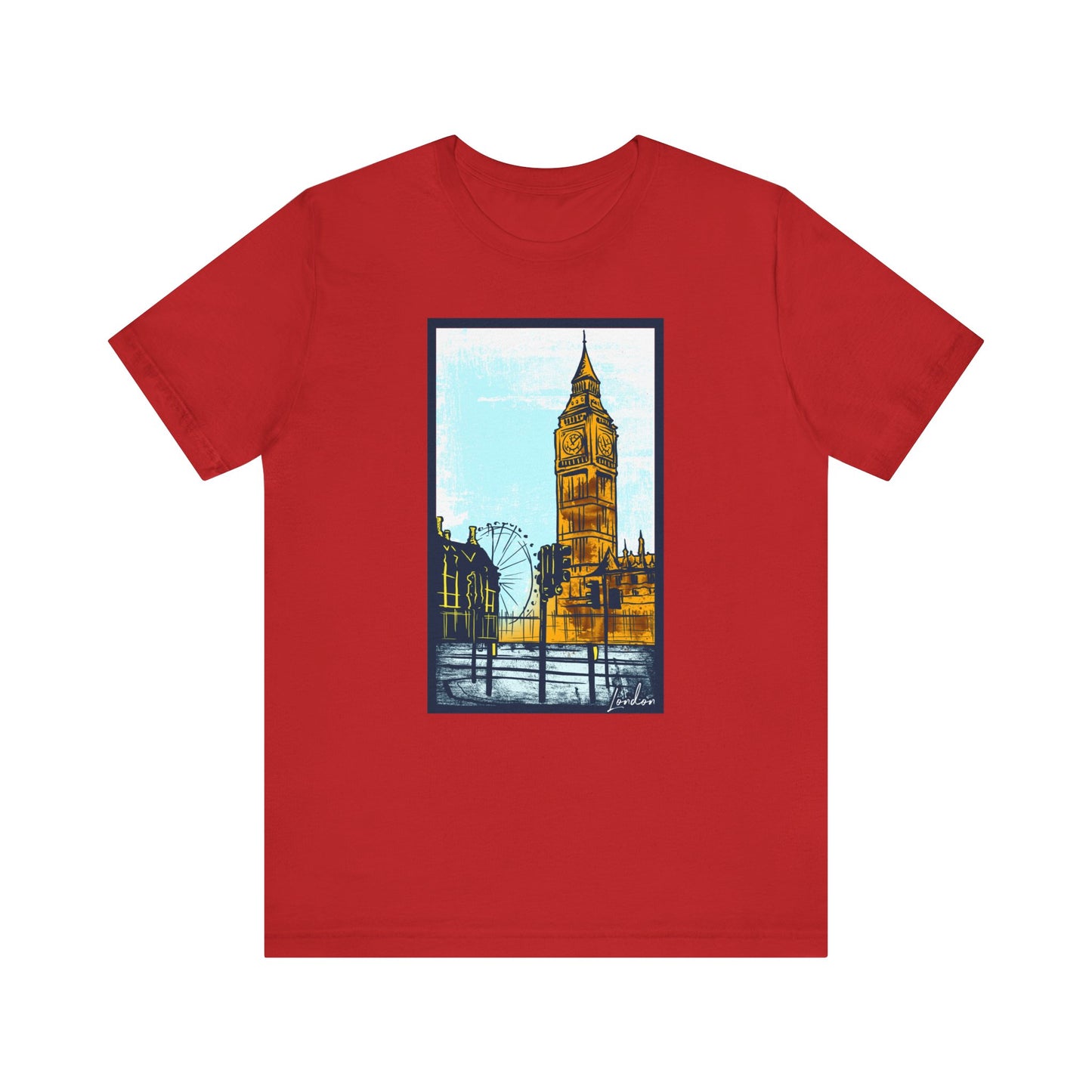 Retro Poster London Graphic Design Tee, London Shirt, Vintage Tees, Art Design T-Shirt, Graphic Tee, Retro Art Shirts