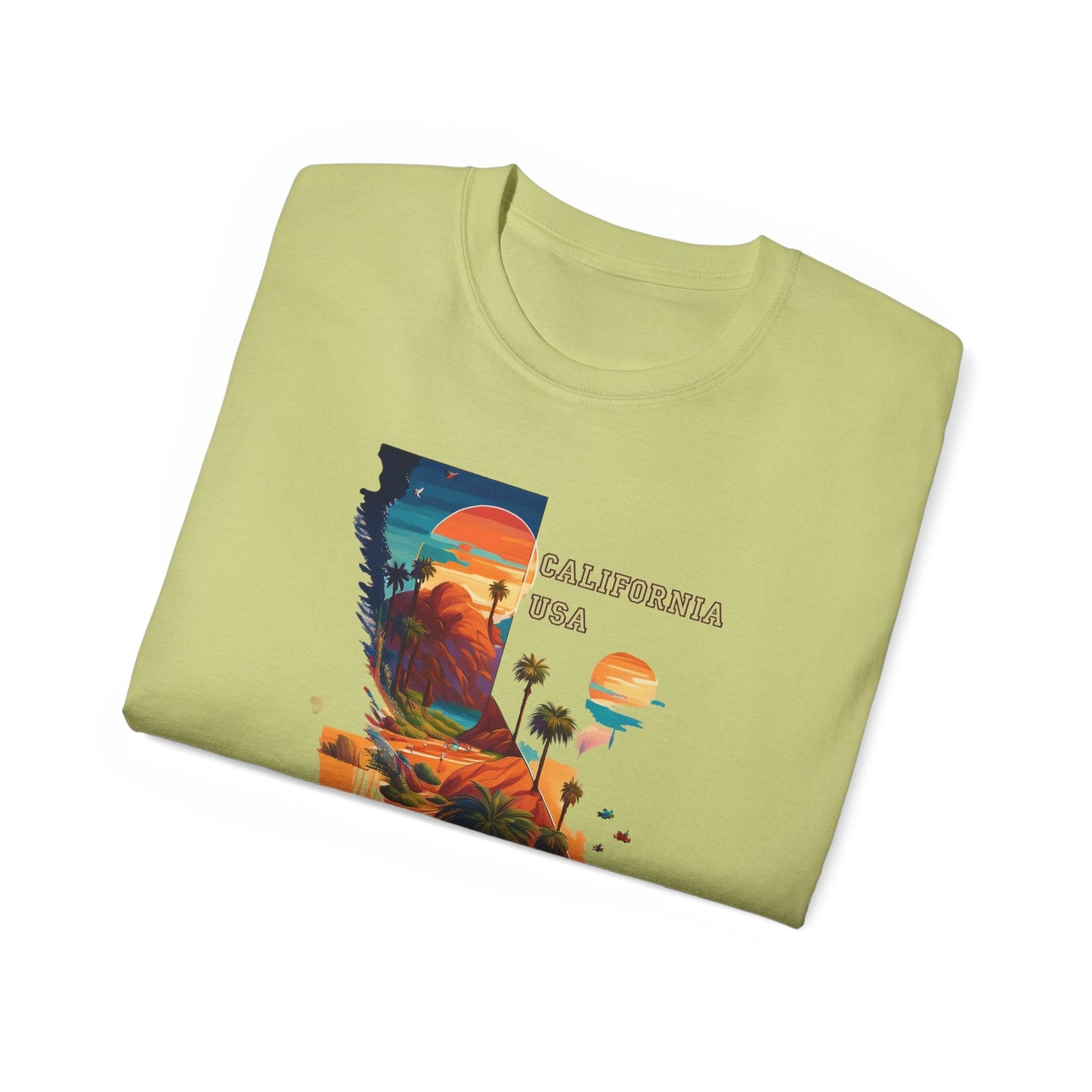 California Graphic Unisex Cotton T‑Shirt 2
