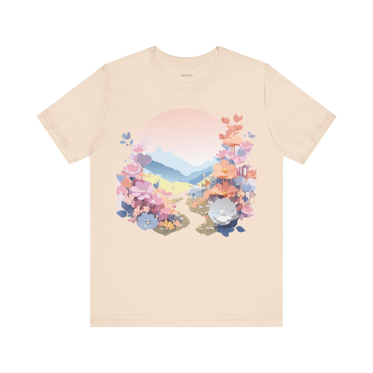 Floral Graphic Tee Shirt - Bella+Canvas Unisex 100 Cotton 18
