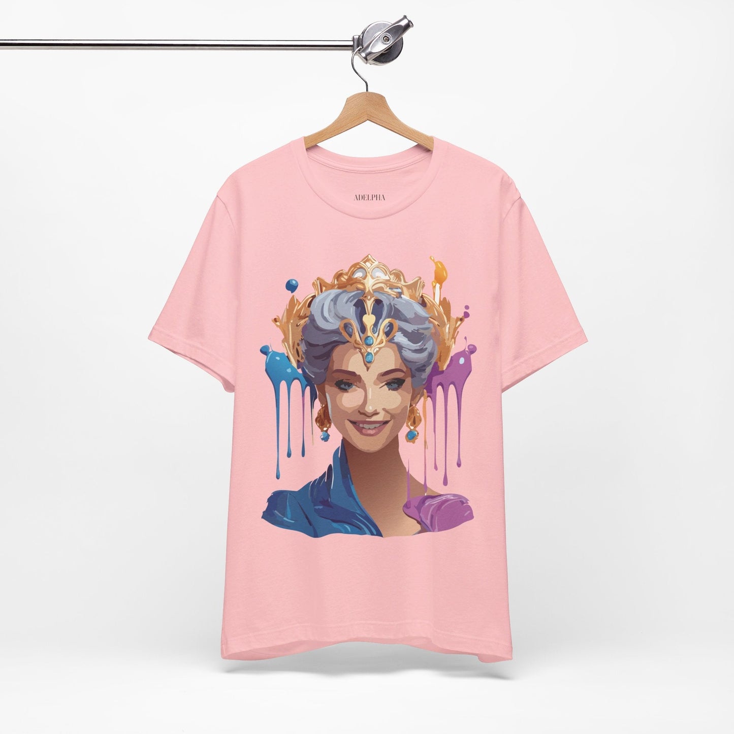 Queen Graphic Tee Unisex Jersey Short Sleeve Adelpha Art Design Vintage Inspired