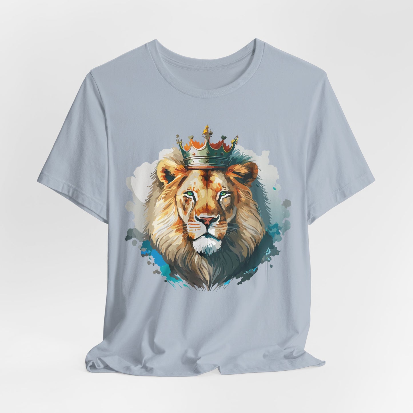 Lion Shirt, Animal Shirt, T-Shirt with Lion, Art Design Tee, Animal Tees, Safari T-Shirt, Crown Tee 13