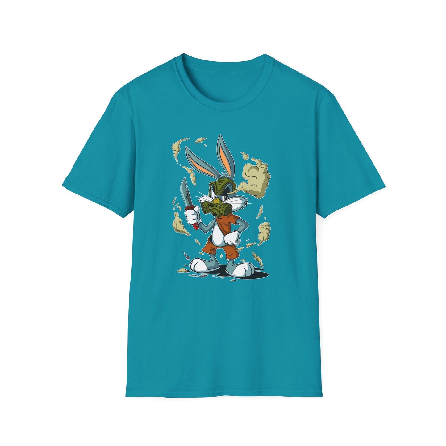 Bugs Bunny T Shirt Unisex Cartoon Graphic Tee Softstyle Gildan 64000 Short Sleeve