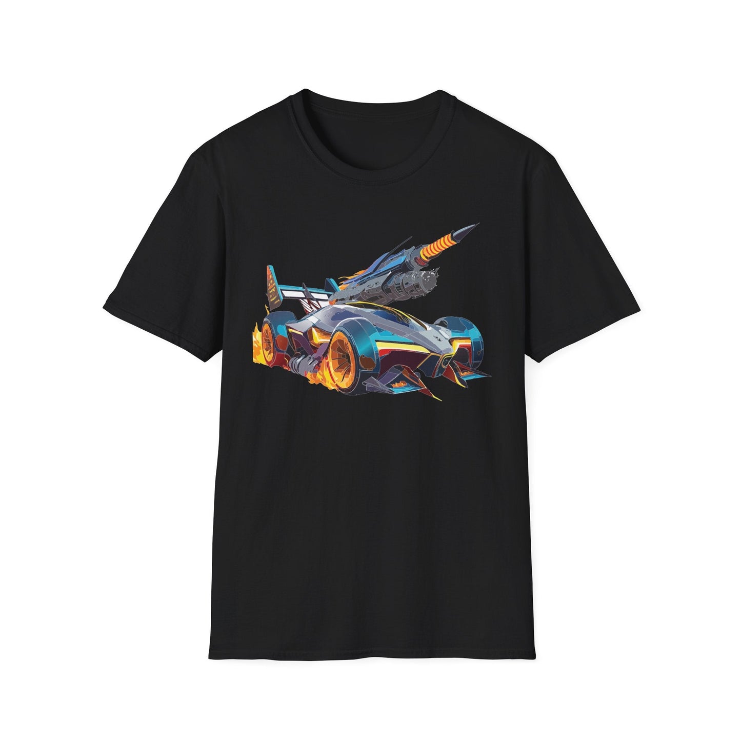 Unisex Car T Shirt Softstyle Cotton Tee With Car Design Hot Wheels Graphic Tee For Men And Women