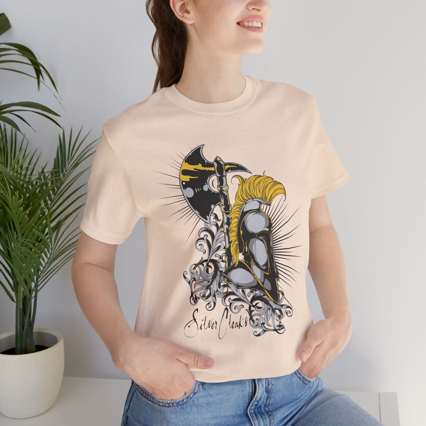 Stylish Armor Graphic Tee, Artistic Tee, Graphic T-Shirt, Artistic Vintage T-Shirt, Vintage Shirt