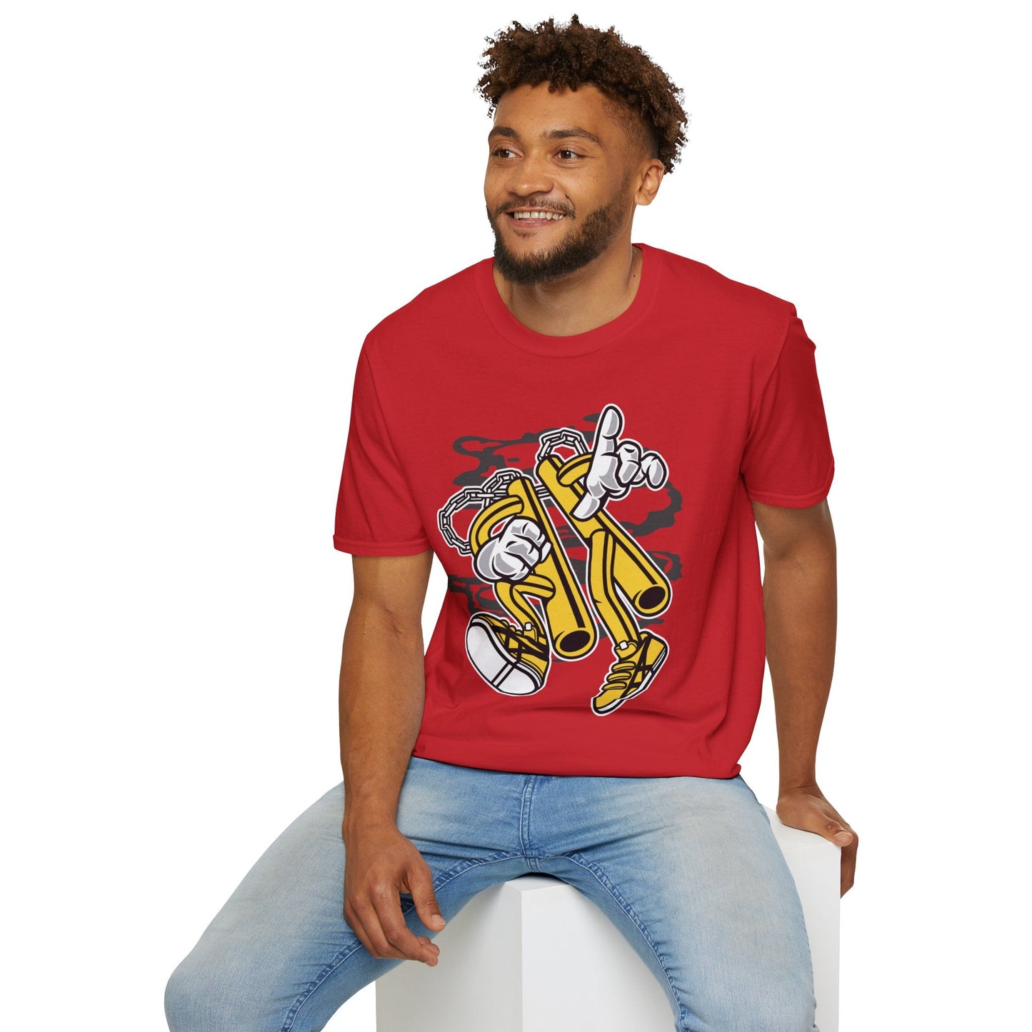 Cartoon T Shirt Animation T Shirt Funny Tee Unisex Softstyle 100 Percent Cotton 64000