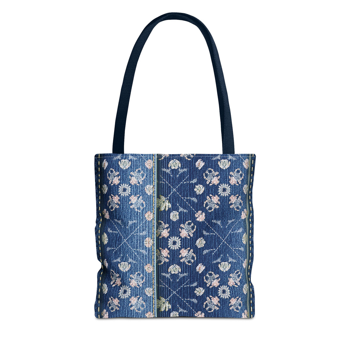 Denim Fabric Imitation Print Unisex Canvas Bag Poly Spun 3 Sizes Tote Bag 120