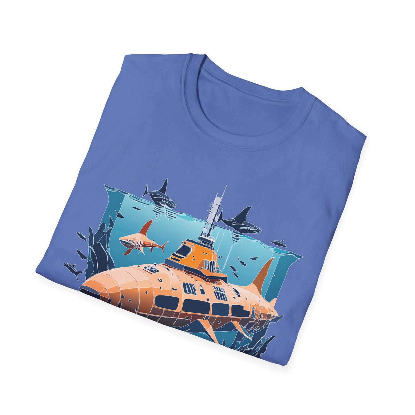 Ocean T Shirt Unisex Gildan Softstyle 64000 Ocean Theme Tee 100 Percent Cotton Fabric