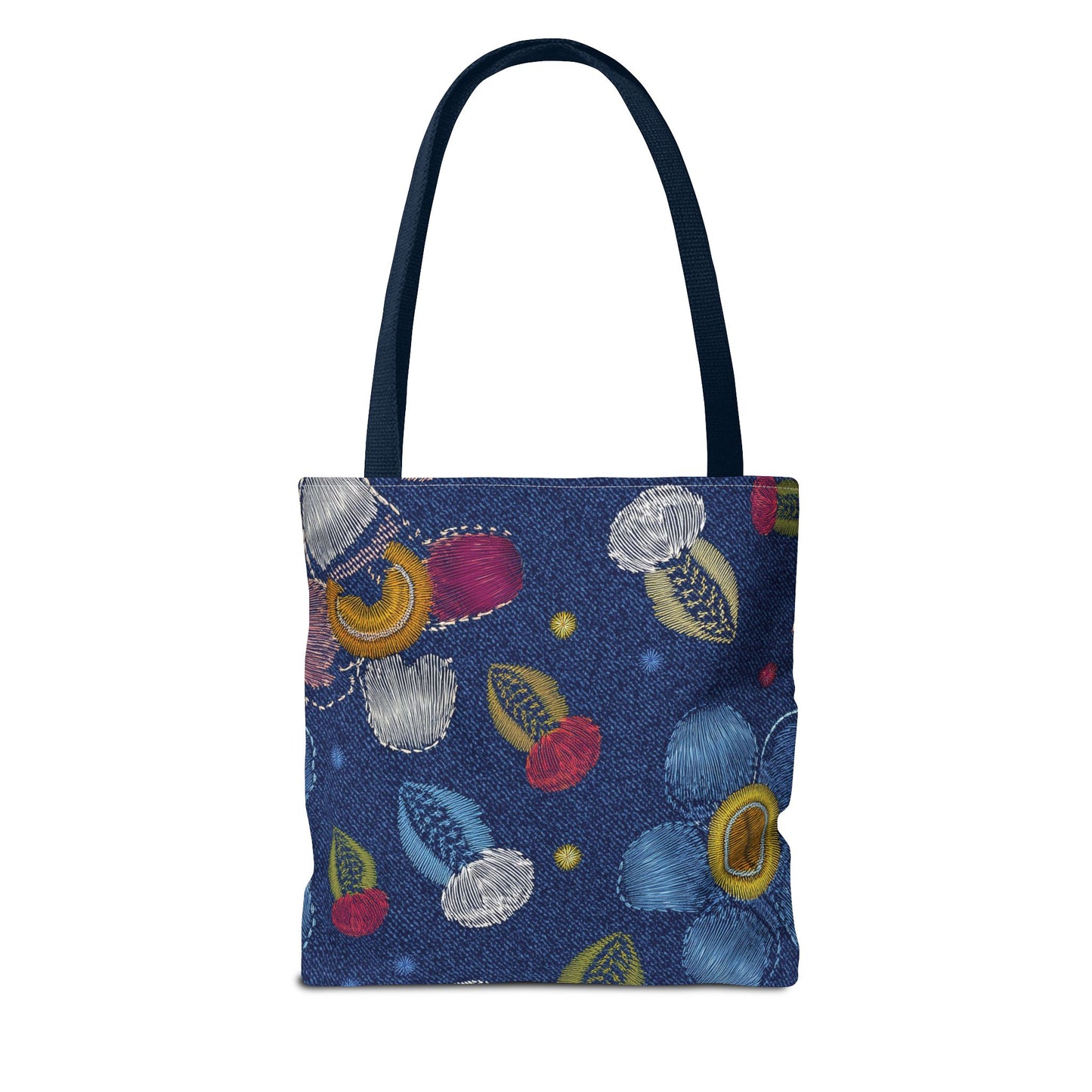 Denim Fabric Imitation Print Unisex Canvas Bag Poly Spun 3 Sizes Tote Bag 159