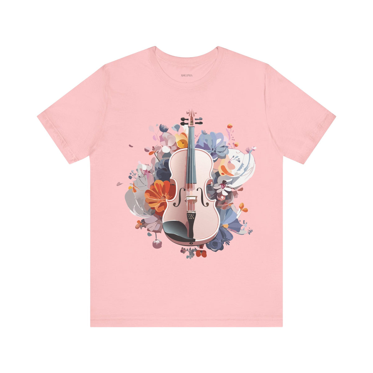 Music Graphic Unisex Cotton Bella+Canvas Tee with Art Design m136