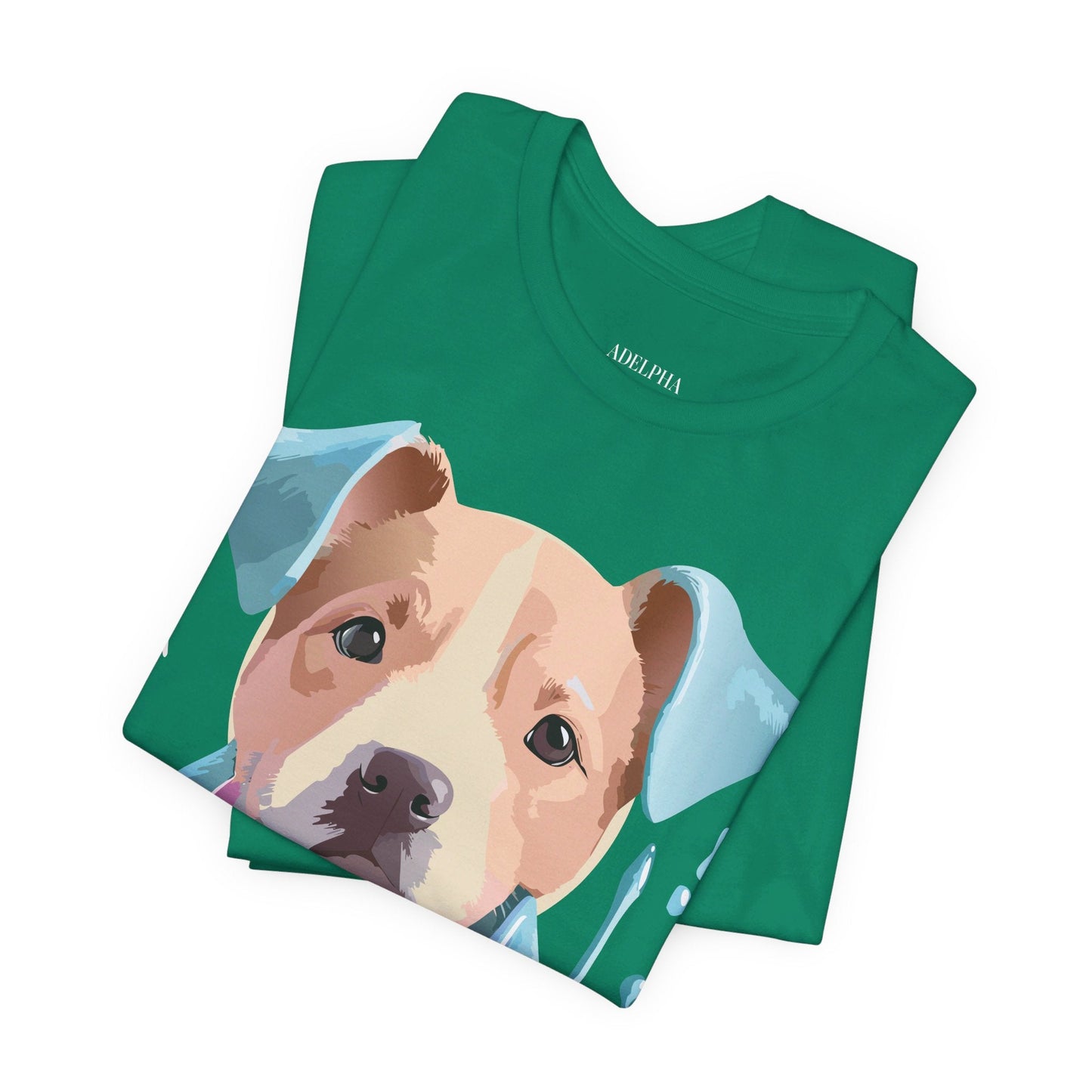 Unisex Dog Graphic Tee With Vintage Inspired Artwork By Adelpha Short Sleeve Shirt