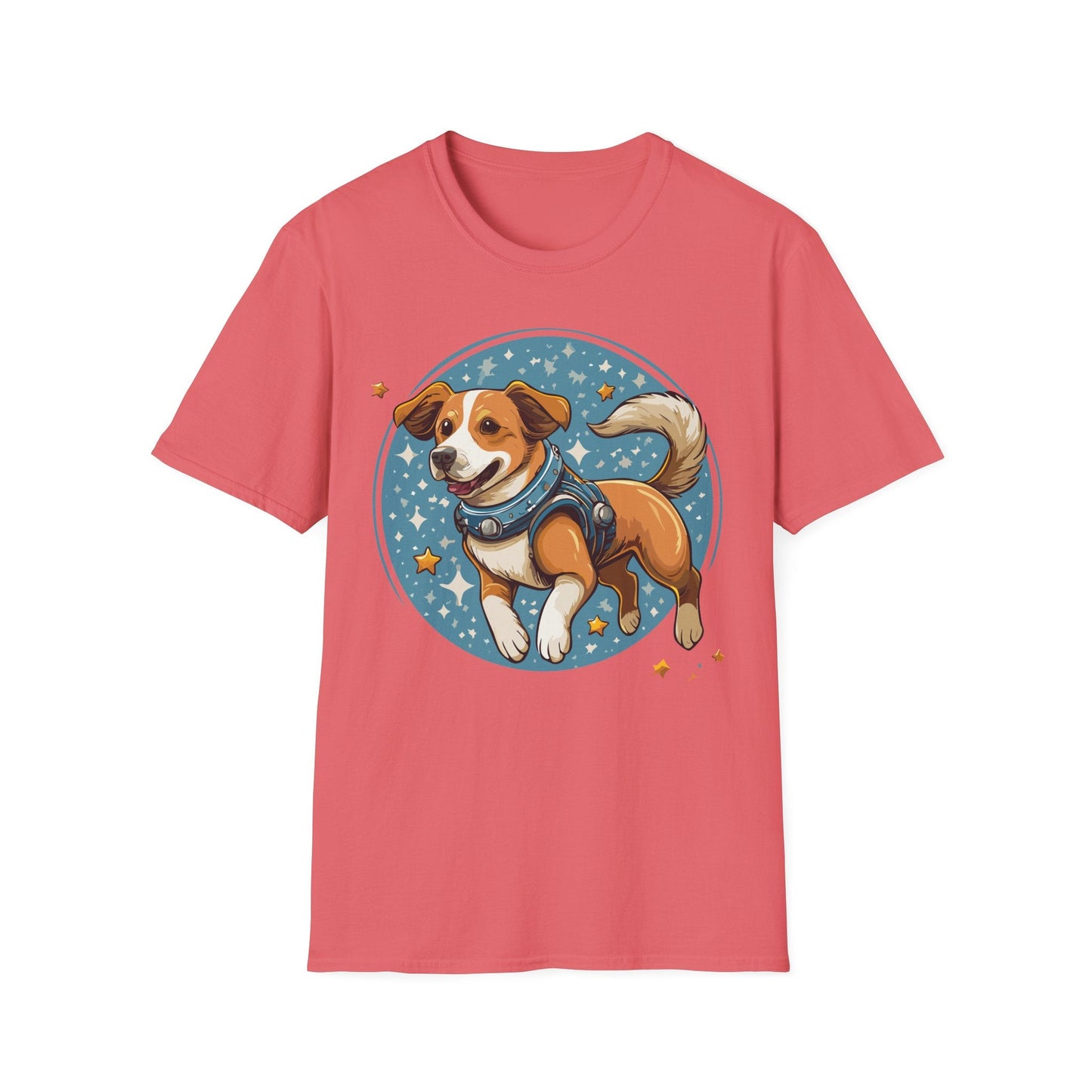 Unisex Dog And Animal Print Shirt Gildan Softstyle 64000 Tee