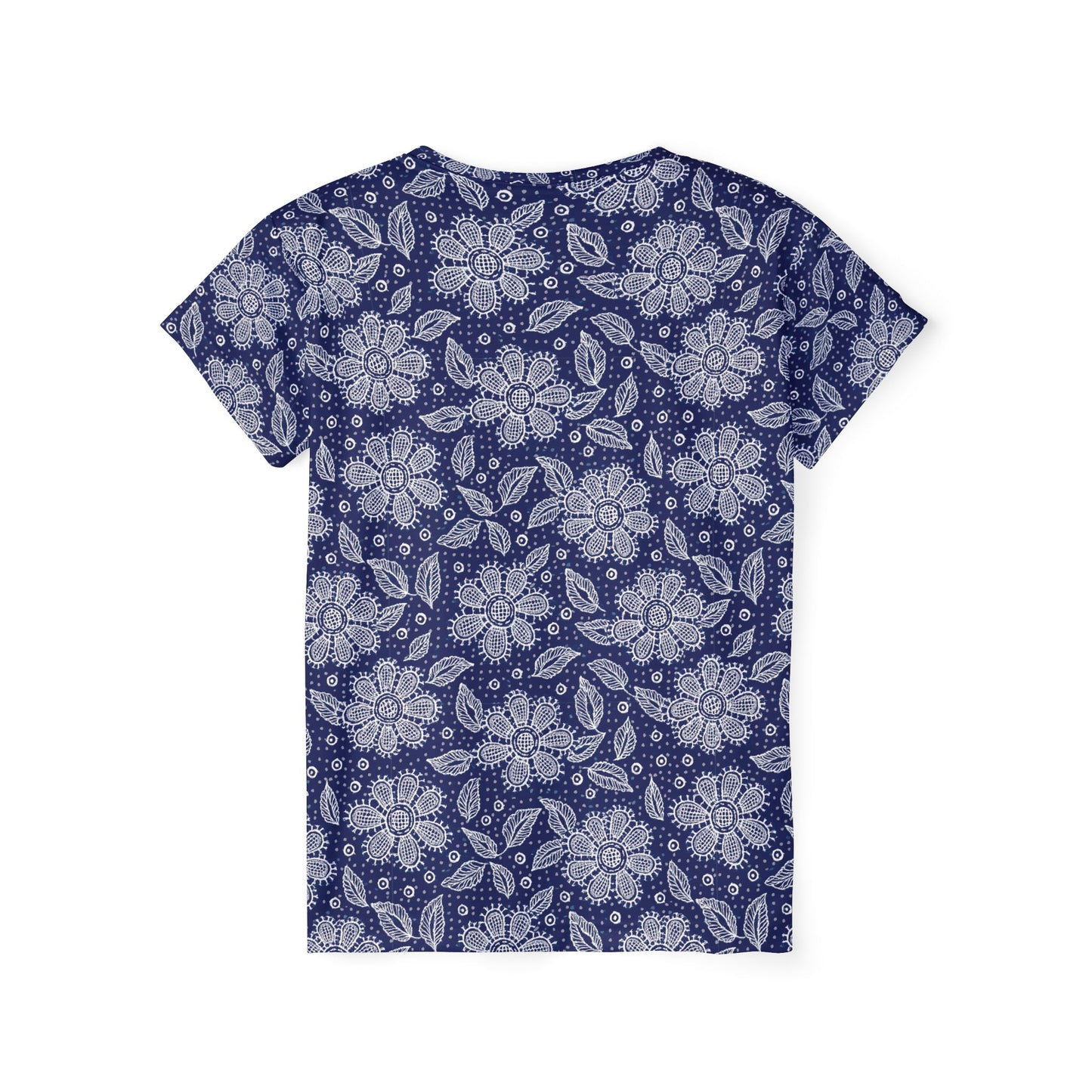 Lace Print Poly Shirt, Poly Shirt with Lace Print, Lace Shirt 39