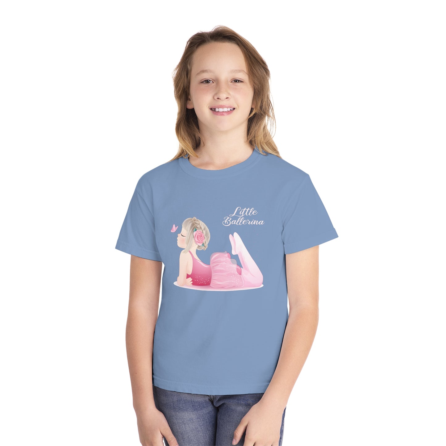 Youth Tee Shirt with Little Ballerina