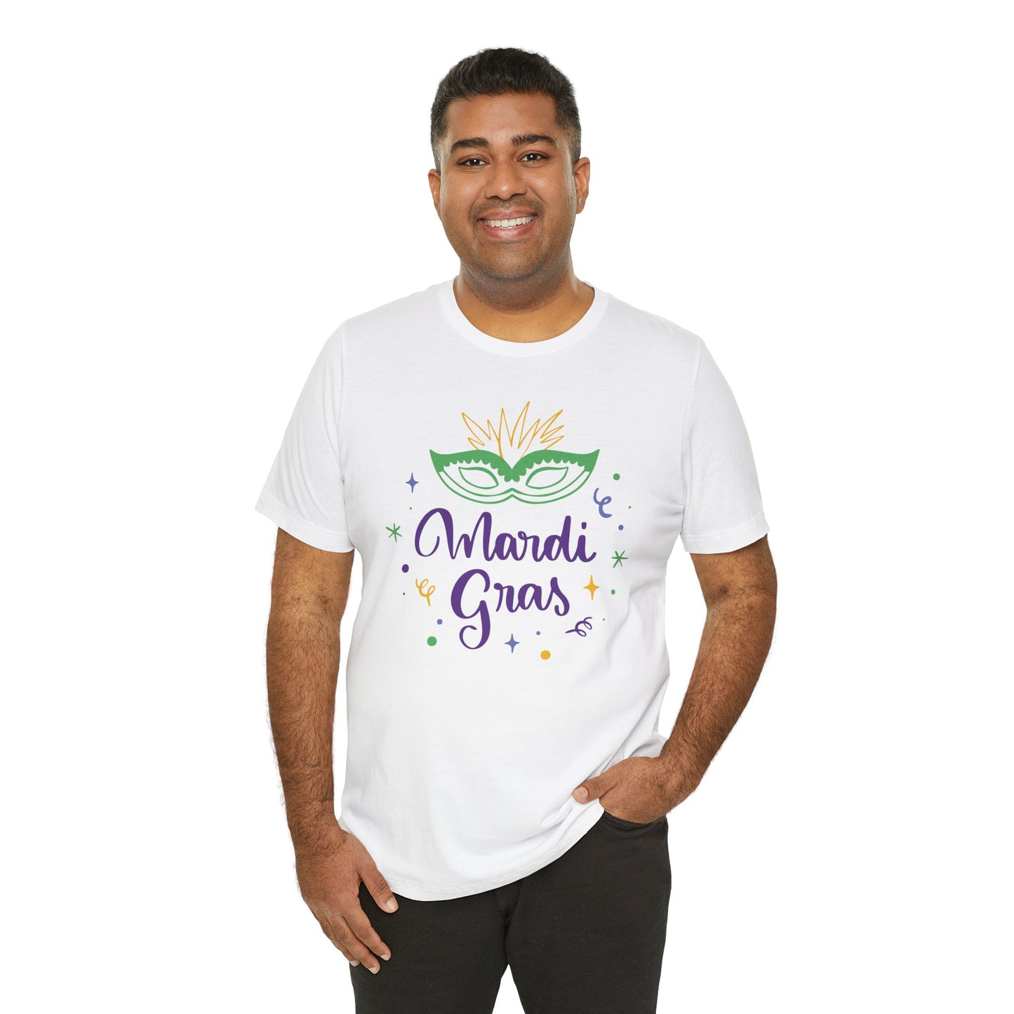 Tee-shirt en coton unisexe pour Mardi Gras