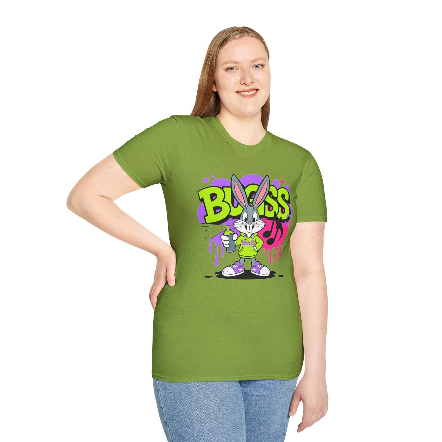 Cartoon T Shirt With Animation Unisex Funny Animals Tee Softstyle Gildan 64000 Apparel