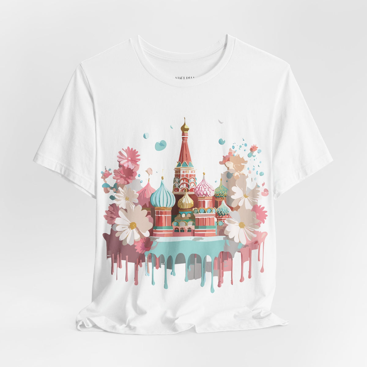 Graphic Unisex Cotton Bella+Canvas Tee Shirt with Moscow