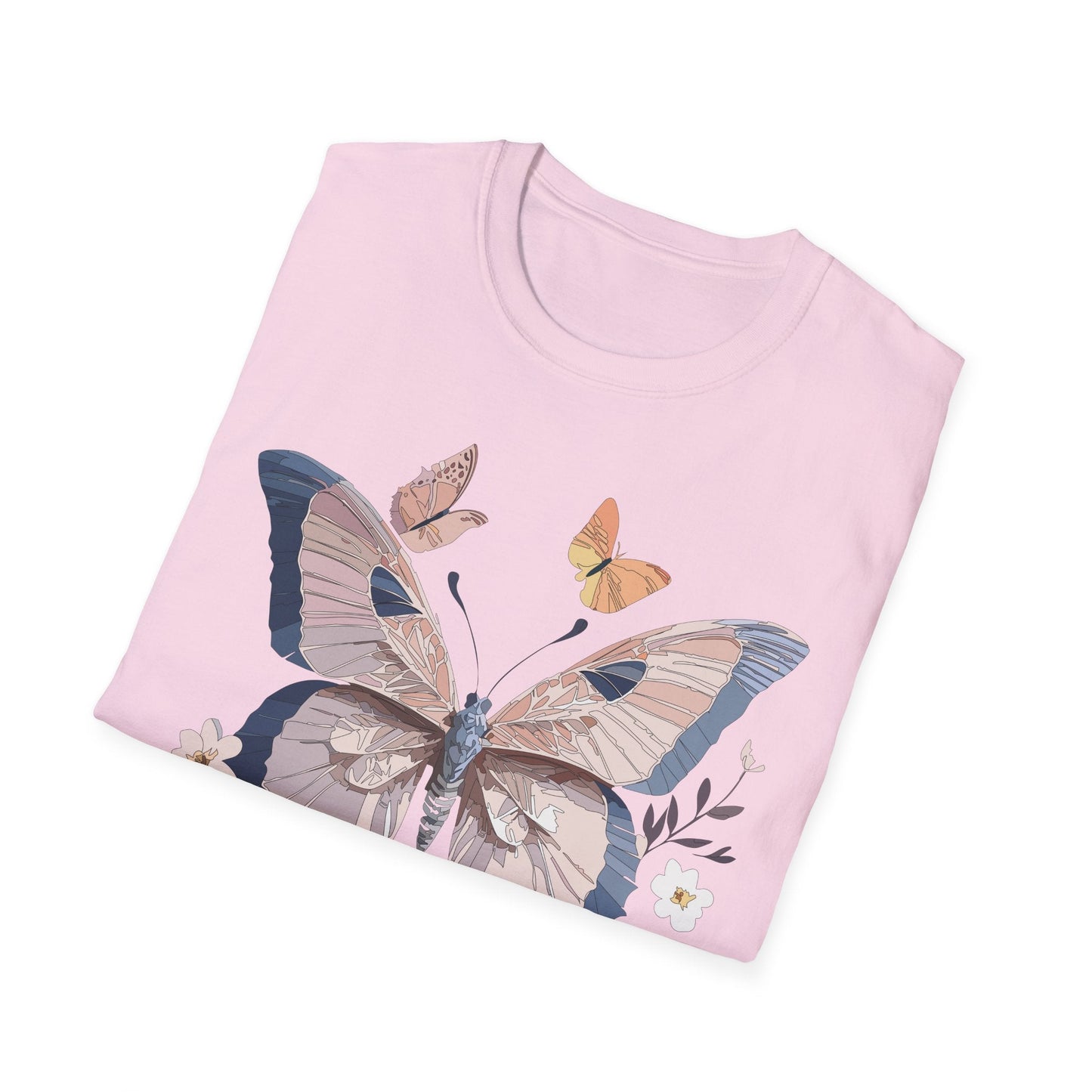 Butterfly Shirt Unisex T Shirt Monarch Print Gildan Softstyle 64000 Cotton Tee Quality