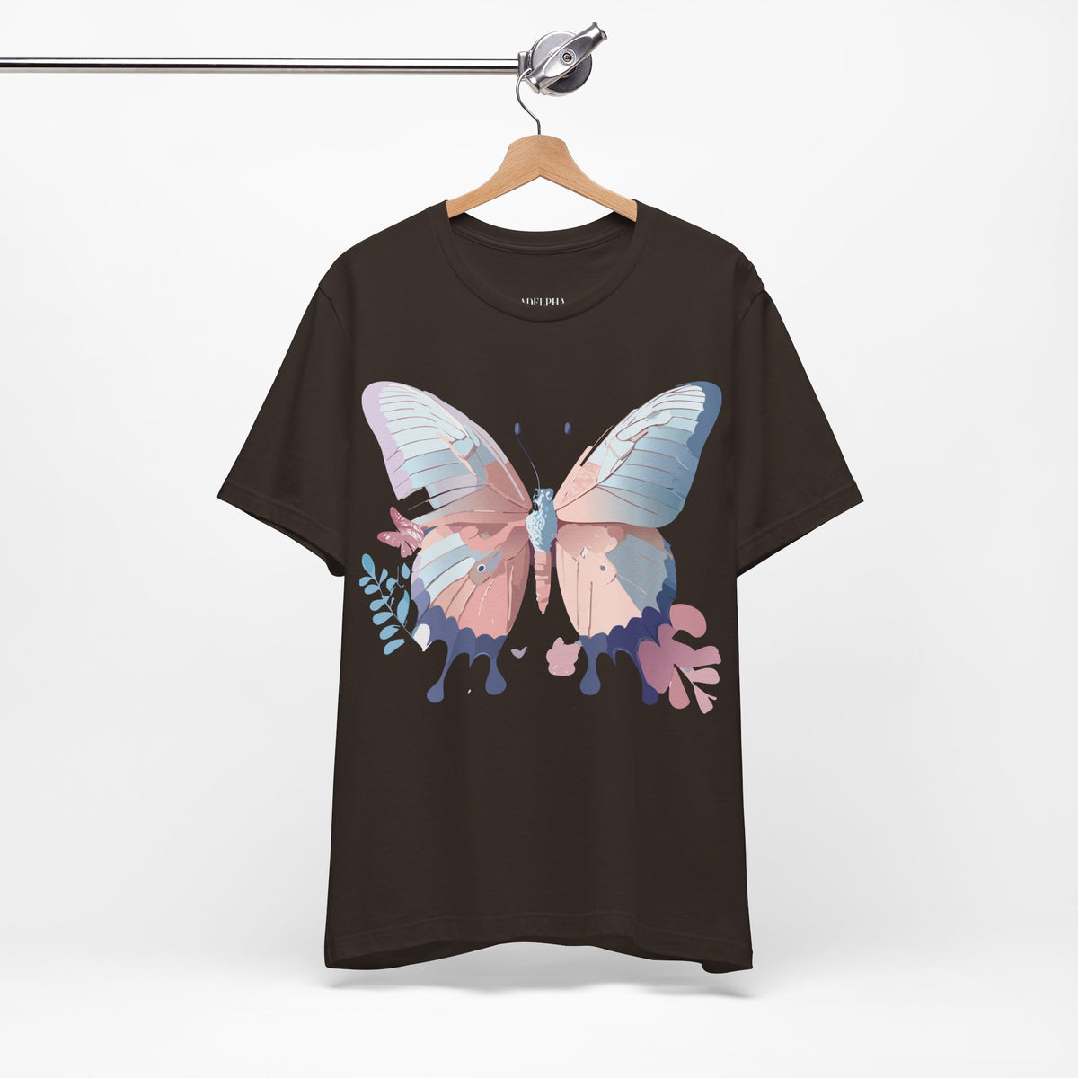 Butterfly Graphic Unisex Cotton Bella+Canvas Tee with Art Design n70