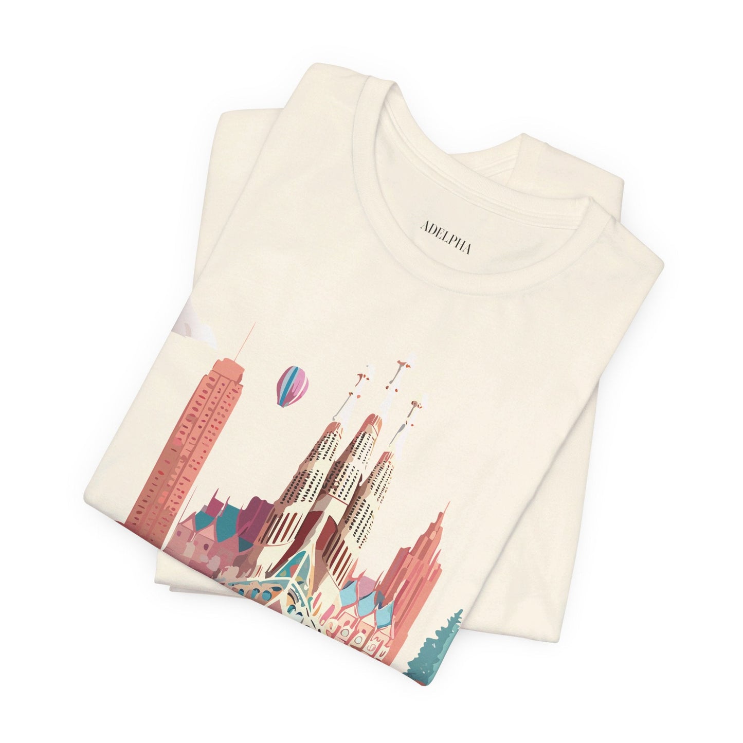 Graphic Tee Barcelona Style Unisex Jersey Short Sleeve Vintage Inspired Casual Wear