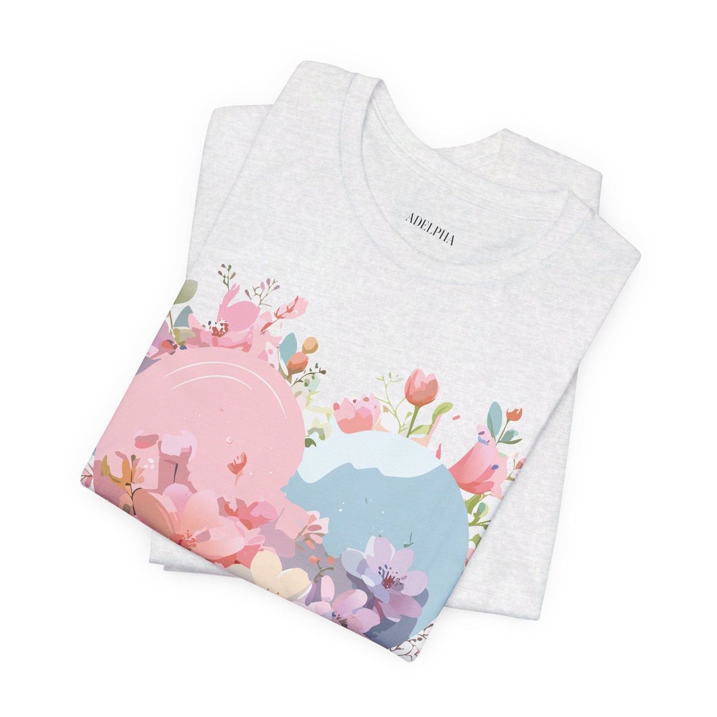 Valentine Day Graphic Unisex 100 Cotton Vintage Artwork with Love and Flower Design Tee 31