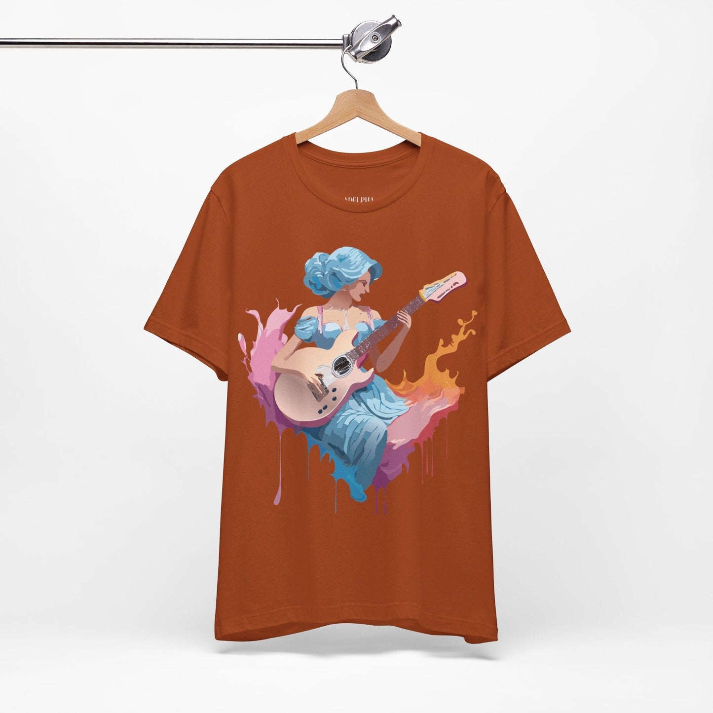 Adelpha Unisex Graphic Tee With Vintage Inspired Art Design Short Sleeve Premium Everyday Wear