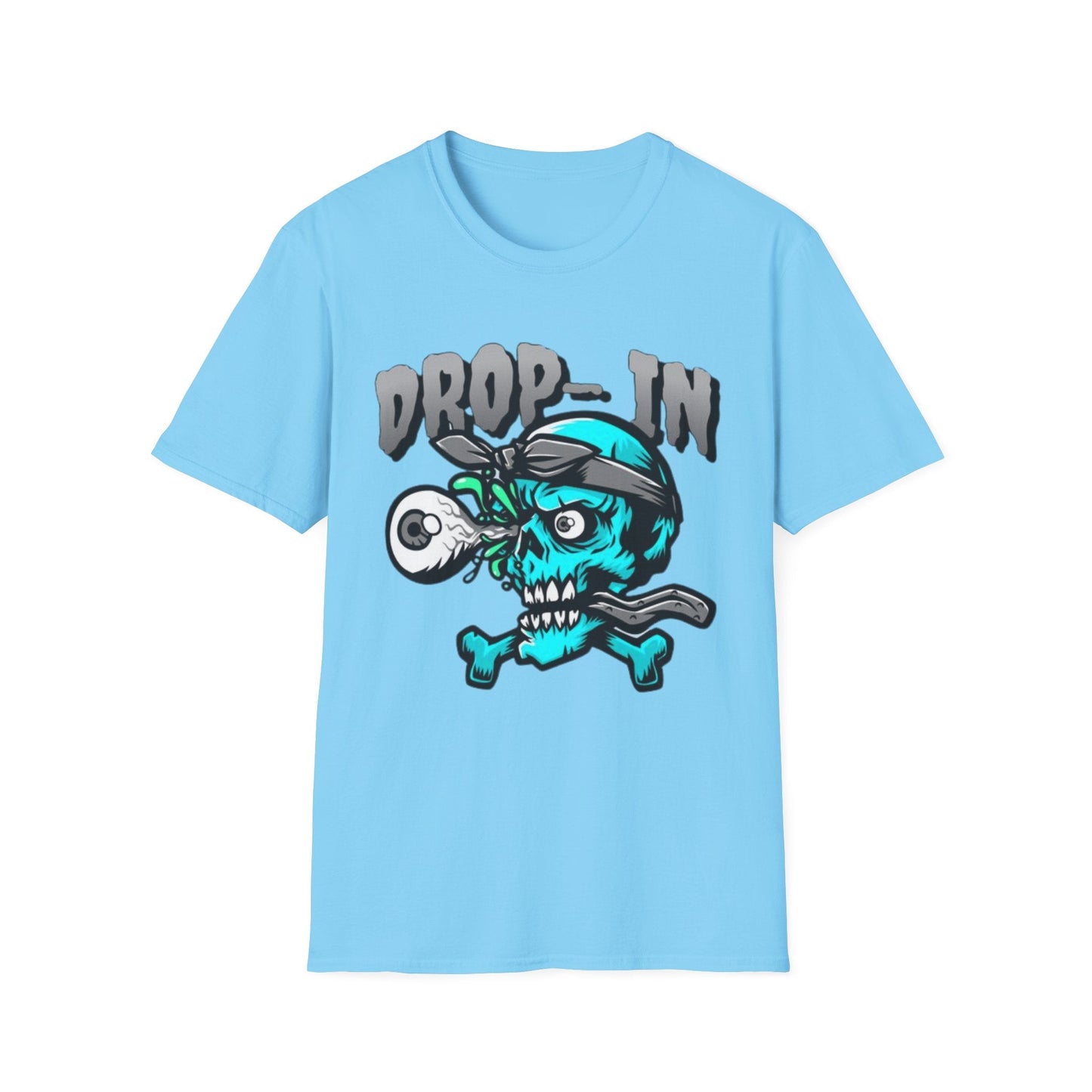 Unisex Skull T Shirt Skeleton Shirt With Skull Artwork Gildan Softstyle 64000 Cotton Tee