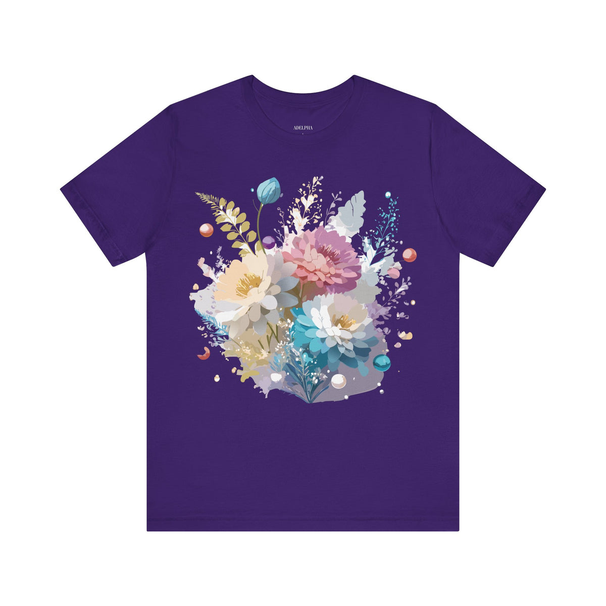 Floral Graphic Tee Shirt - Bella+Canvas Unisex 100 Cotton 7