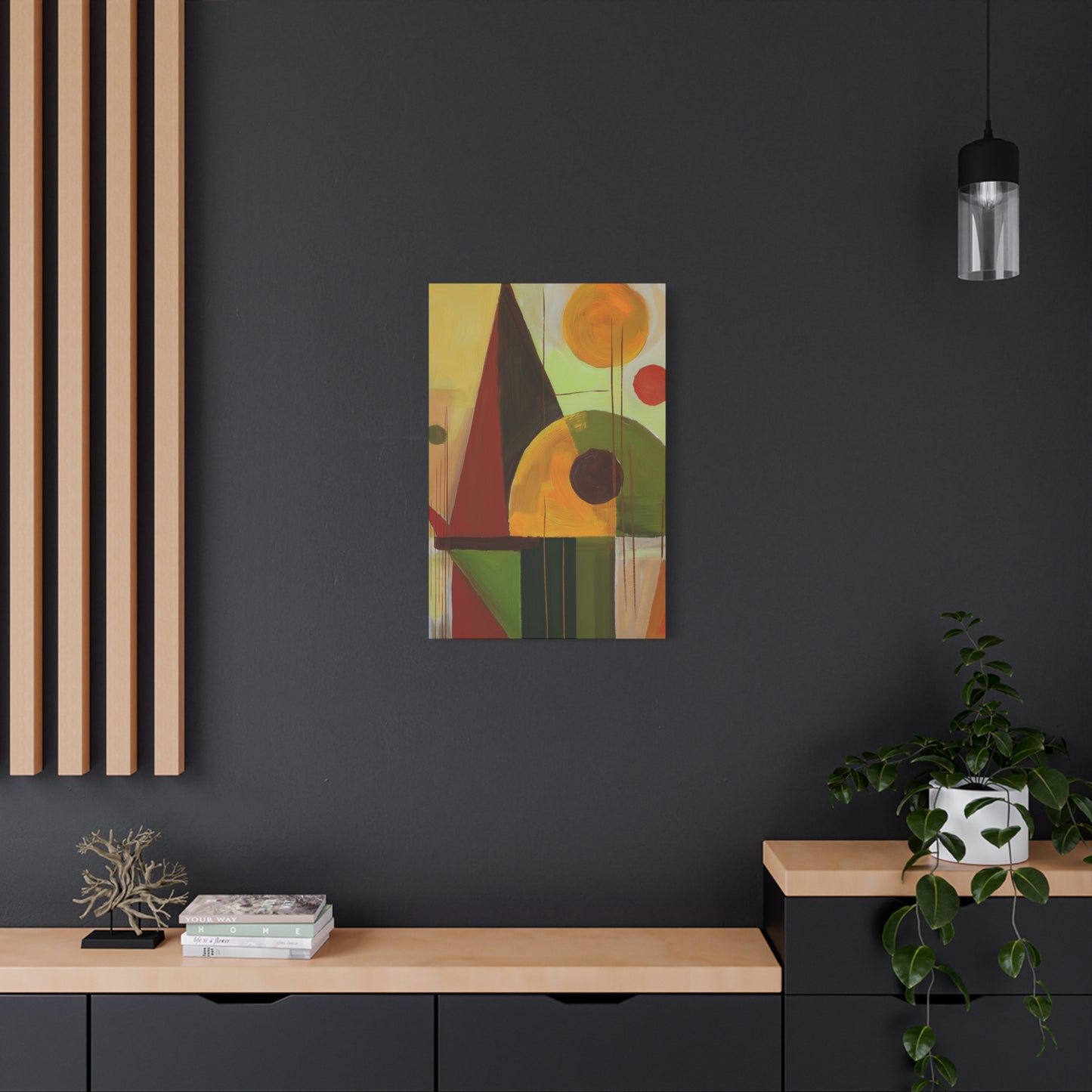 Abstract Geometric Painting Print Canvas 20x24,20x30,24x30 24x32,24x36,30x40 32x48,36x48,40x60 Pine-Wood Inner Frame ABS-60