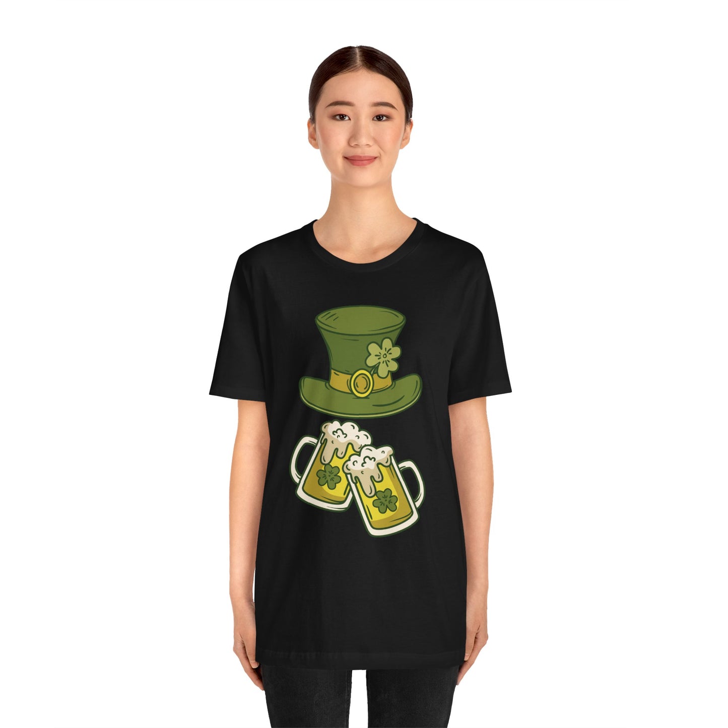 Unisex Cotton Tee Shirt with Lucky Prints