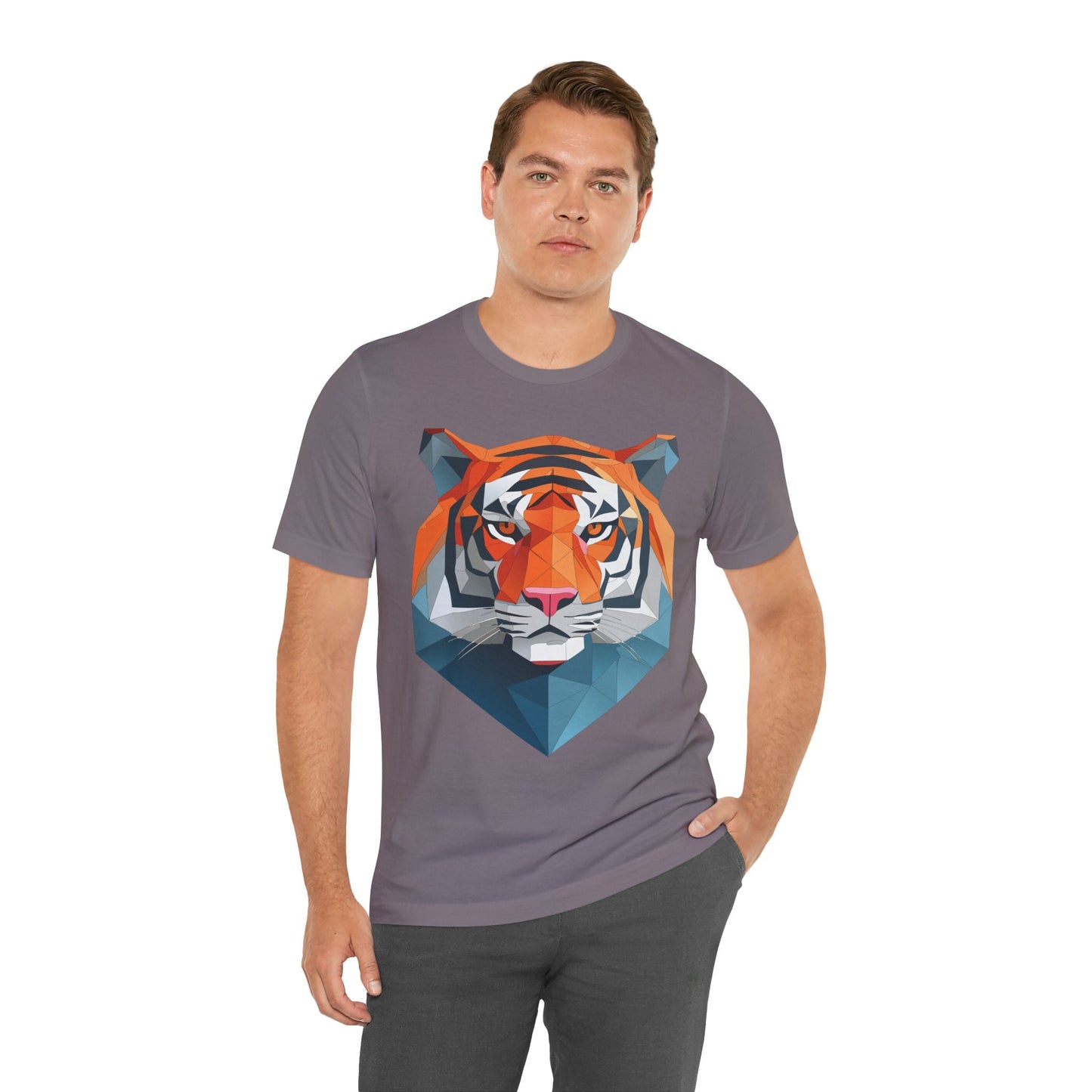 Unisex Animal Artwork Tee Shirt With Wild Animals Design For Everyday Wear And Comfort