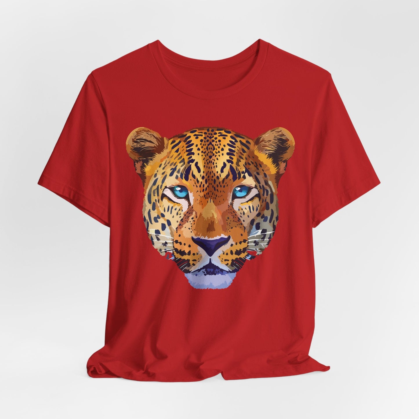 Unisex Animal Print Tee Shirt With Art Design Wild Animals Graphic Tee For Everyday Wear