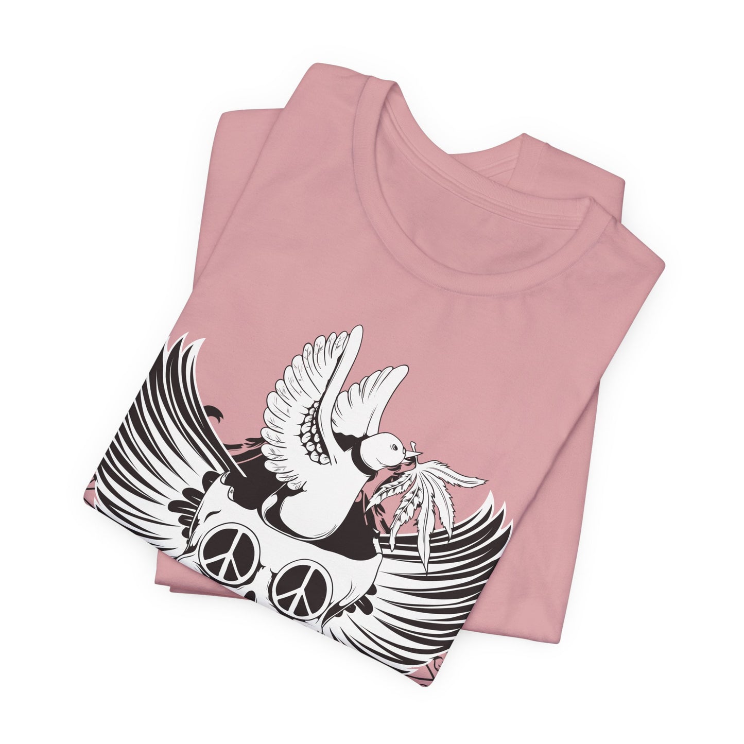 Bird Skull Graphic Design Tee, Skull Shirt, Vintage Tees, Art Design T-Shirt, Vintage Graphic Tee, Art Shirts with Skulls