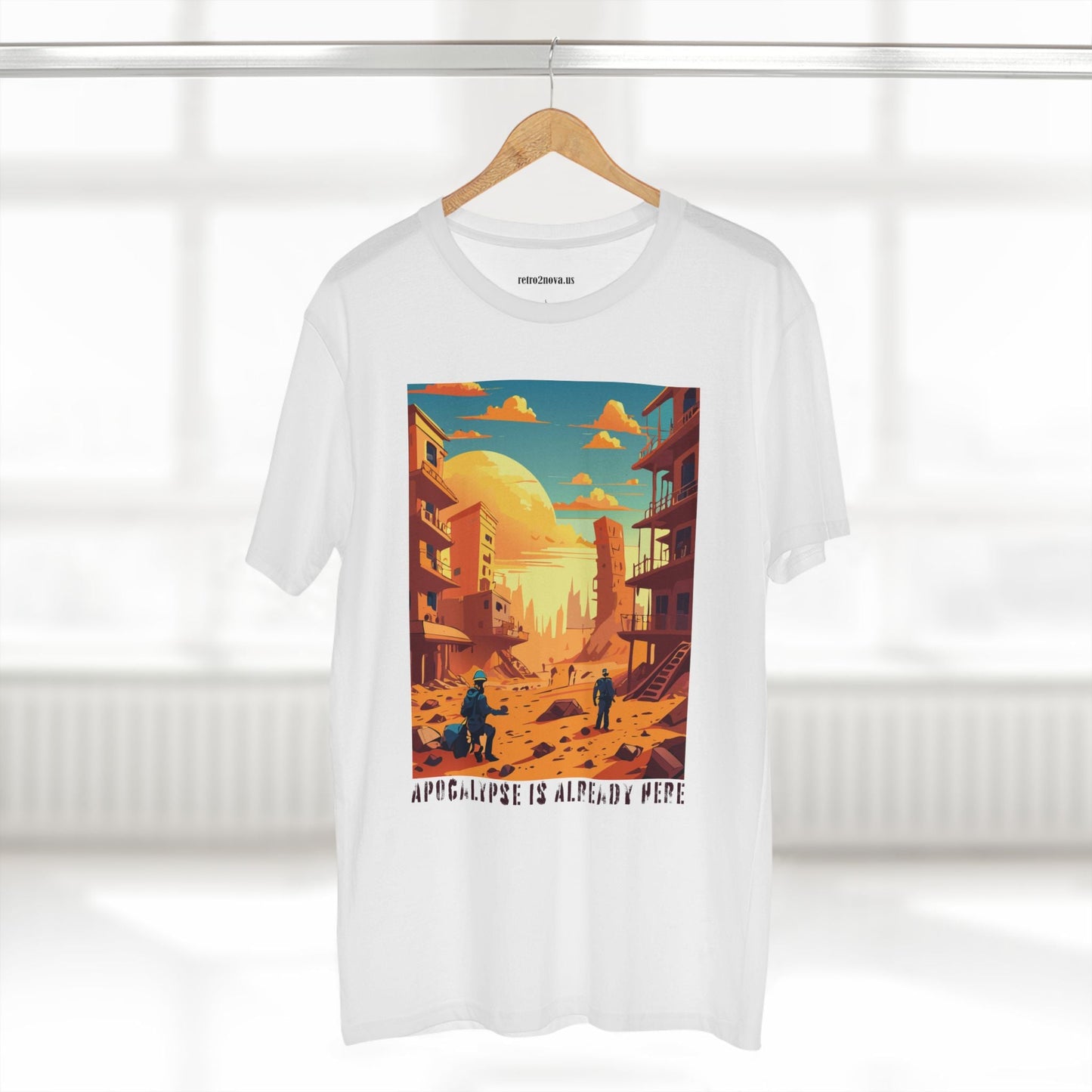Cataclysm Doomsday Shirt Unisex Premium Cotton Tee With Original Art From Retro2Nova Art Collection