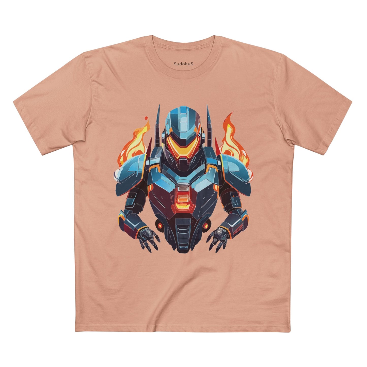 Cyborg Robot Graphic Unisex 100 Cotton Staple Tee 20