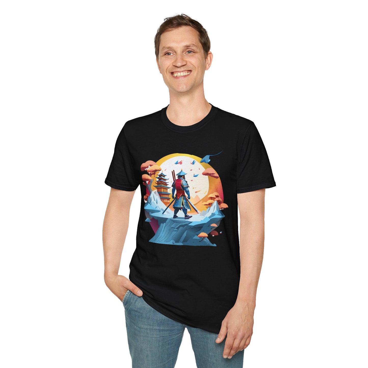 Samurai Shirt Unisex T Shirt Softstyle 64000 Gildan Tee For Everyday Comfort Durable Breathable