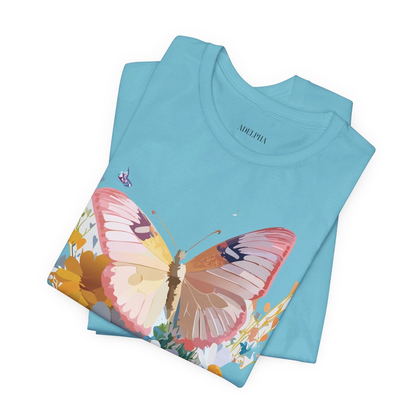 Butterfly Graphic Tee Unisex Short Sleeve Art Design By Adelpha