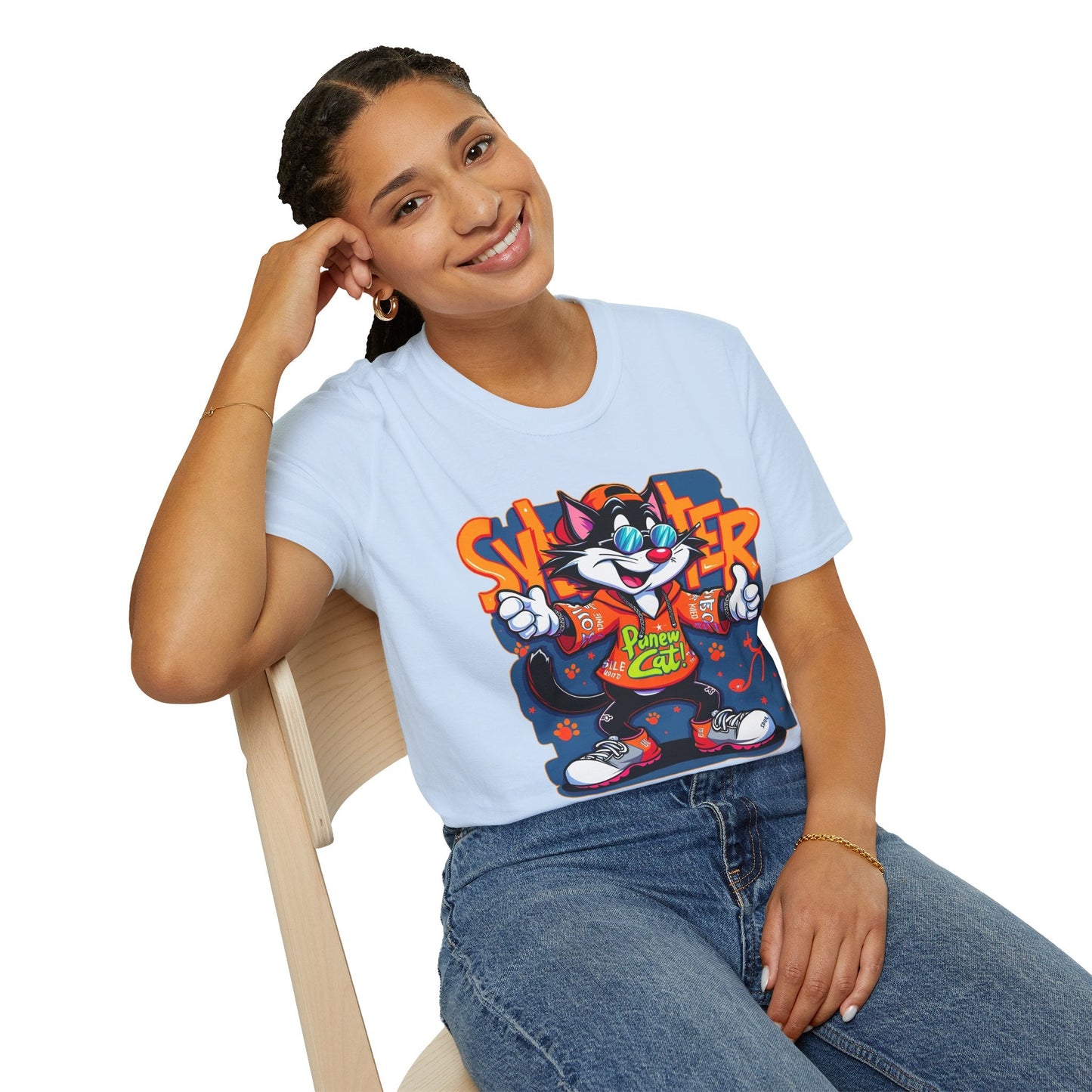 Funny Cartoon Animals Tee Shirt Unisex Gildan Softstyle 64000 Graphic Cartoon Tee