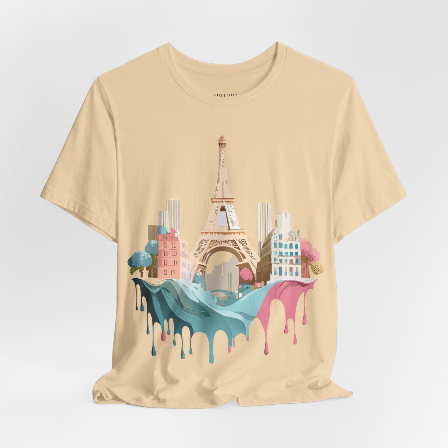 Paris Tourist Shirt Unisex Graphic Tee With Vintage Inspired Artwork Adelpha Art Design