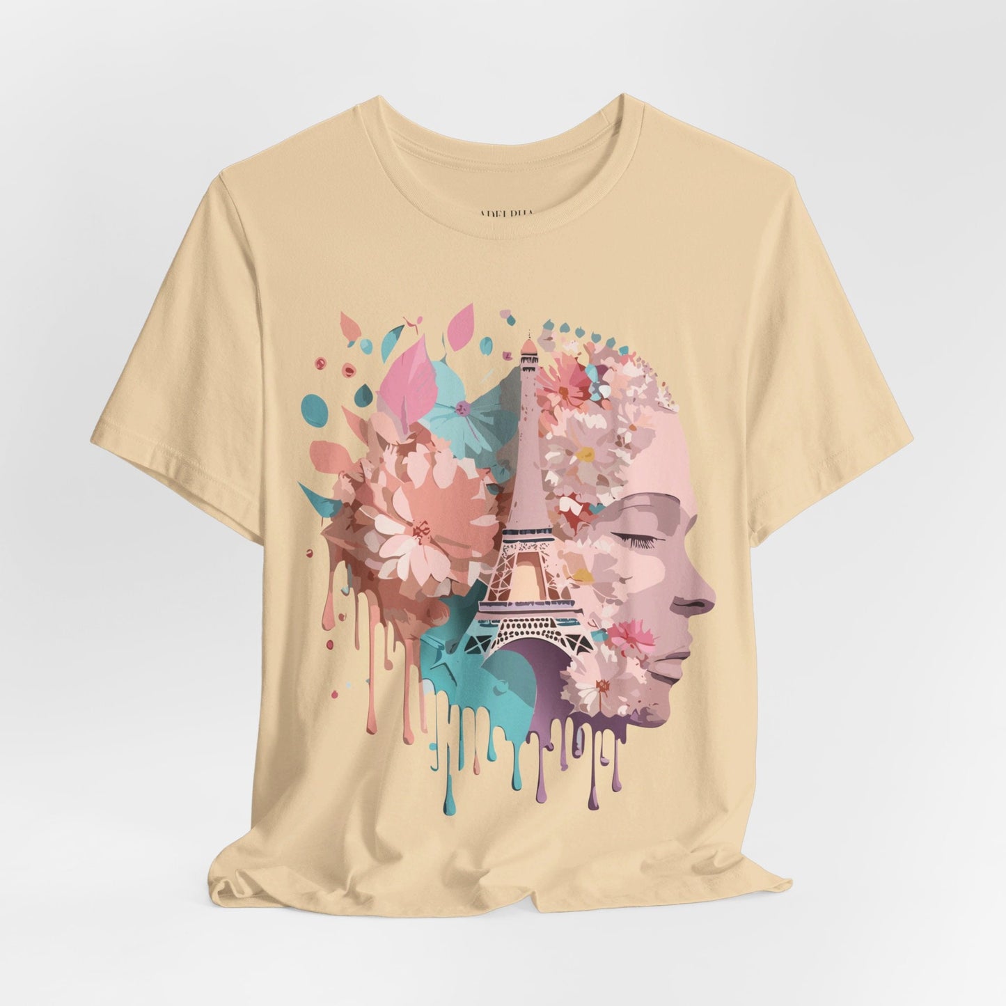 Paris Tourist Shirt Unisex Graphic Tee Featuring Adelpha Vintage Art Design Premium Comfort