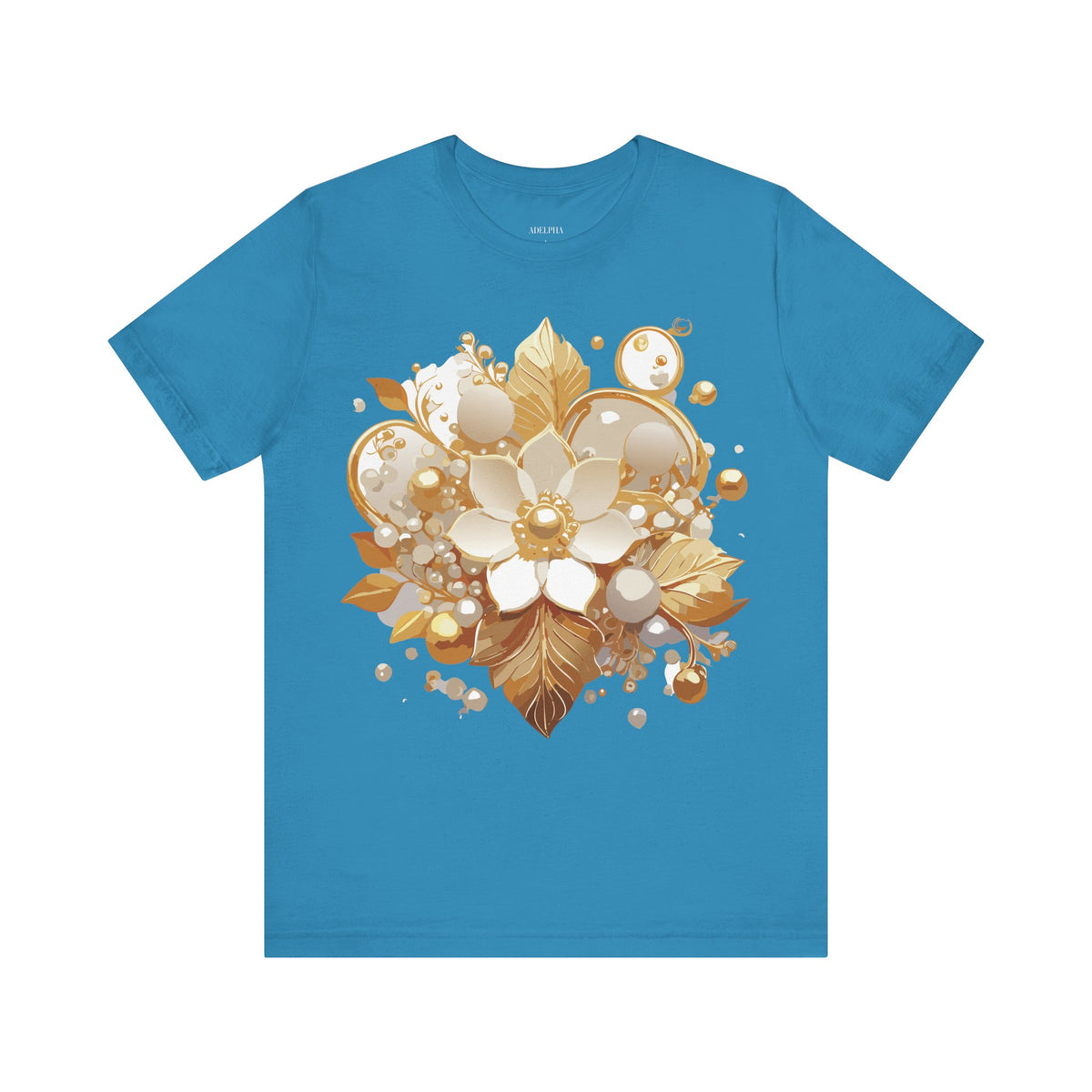 Jewelry Graphic Unisex Cotton Bella+Canvas Tee with Art Design n134