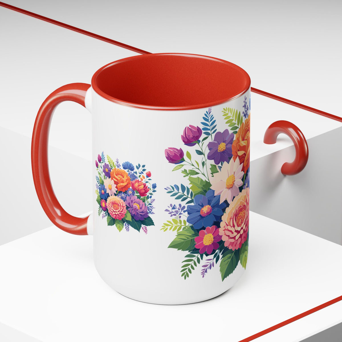 Floral Mug, Floral Cup