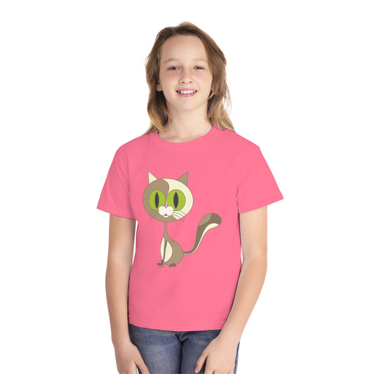 Youth Tee Shirt with Little Cat